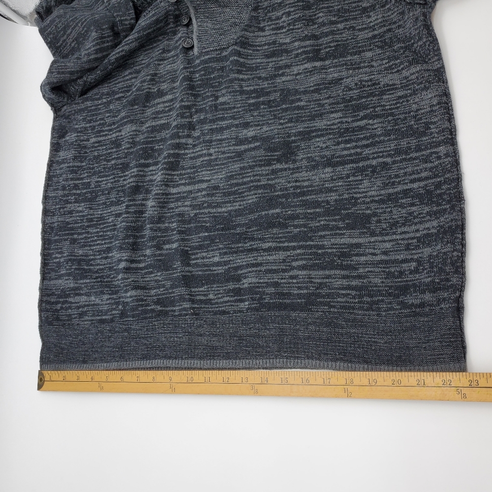 Carbon 2 Cobalt Offset Button Sweater Size Xl - image 7